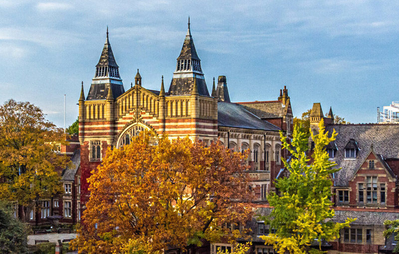 University of Leeds Great Hall in Autumn
